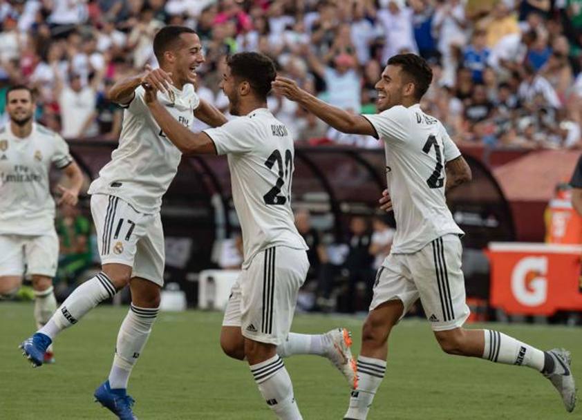 Asensio la ribalta:  l&#39;inizio della ripresa, Real Madrid in vantaggio. AFP